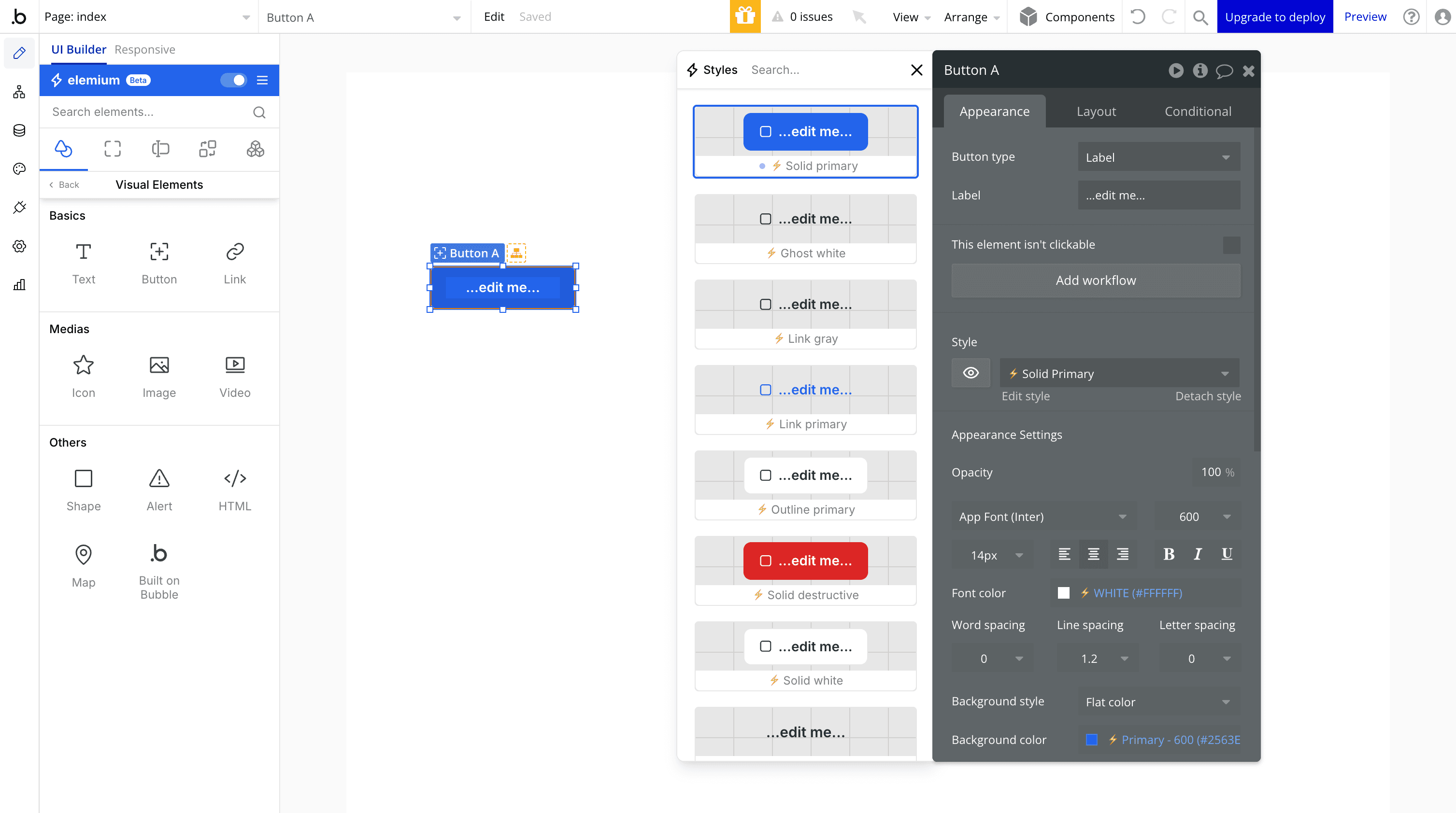 Redesigned Bubble sidebar